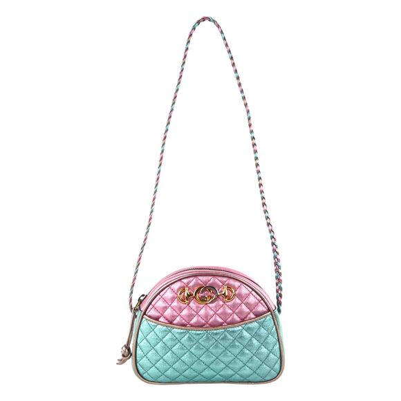 Gucci Mini Trapuntata Tri-Color Crossbody Bag - Picture 1 of 9